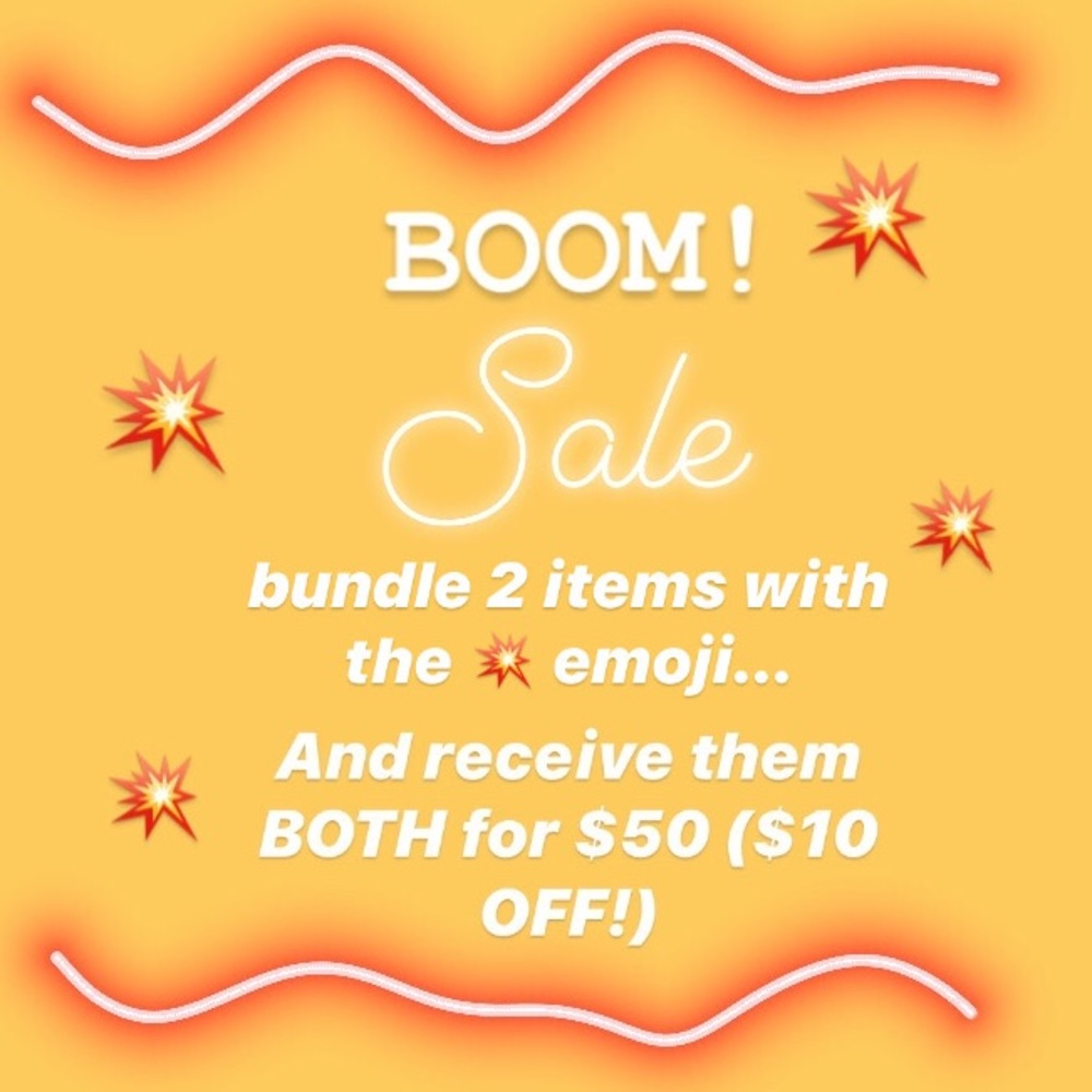 💥 BUNDLE 2 ITEMS FOR $50! 💥
